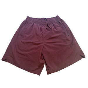 DSG Athletic Men's Shorts Burgundy SZ M Drawstring Fast Dry Pockets Gorpcore
